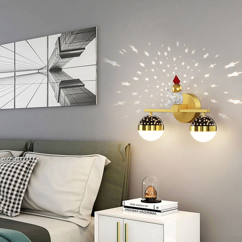 Nordic Creative Astronaut Planet Spotlight LED Wall Sconce Lamp