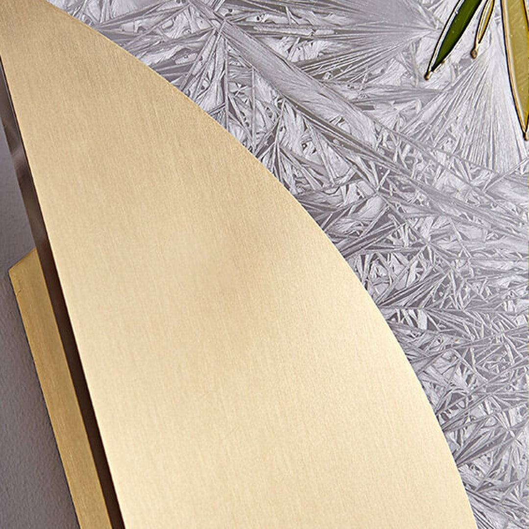Nouveau style chinois applique murale LED design ultra-mince en cuivre complet 