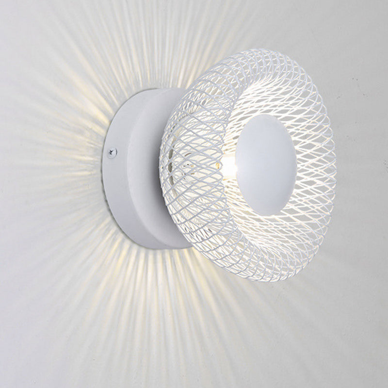 Modern Minimalist Iron 1/2-Light Wall Sconce Lamp