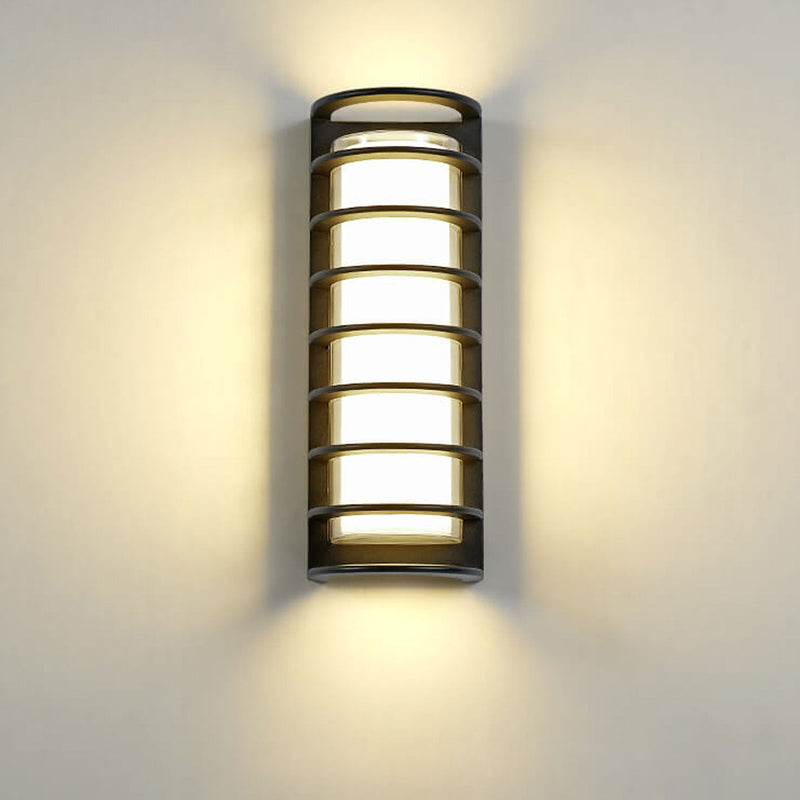 Modern Outdoor Column Waterproof LED Garden Wall Sconce Lamp