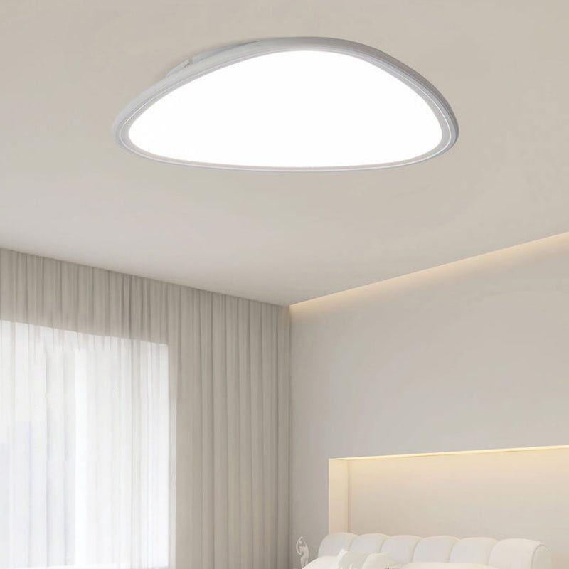 Modern Minimalist Aluminum Acrylic Round Triangle LED Flush Mount Ceiling Light
