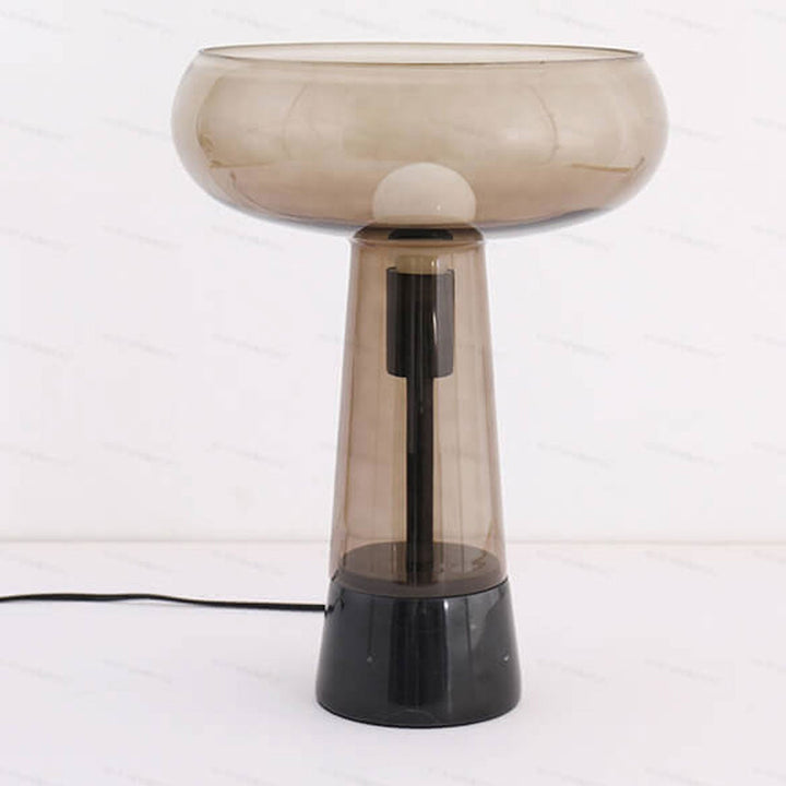 Lampe de table LED en marbre et verre créatif simple 