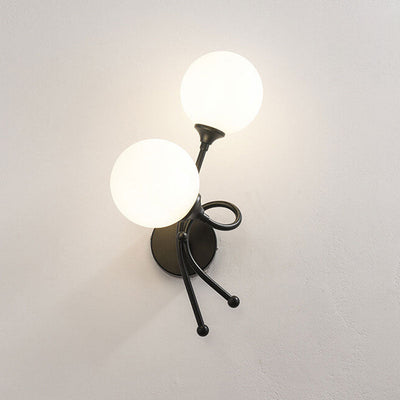 Modern Minimalist Knot Shape Design 2-Light Wall Sconce Lamp