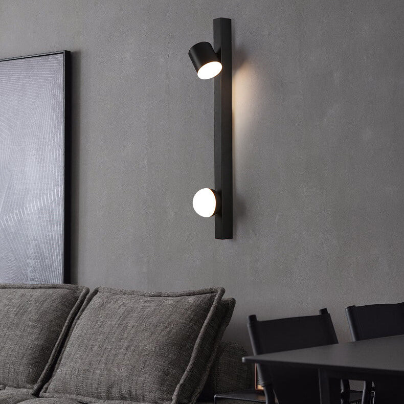 Industrial Aluminum Long Bar Rotatable Simple LED Wall Sconce Lamp