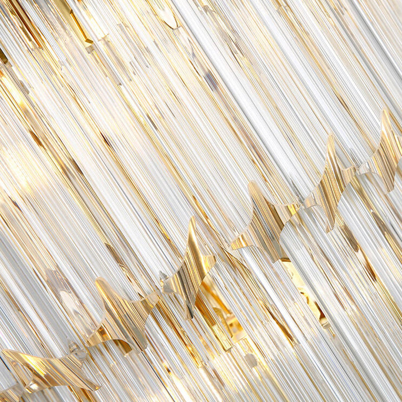 Moderne Luxus Kristall Vier Schichten 4-Licht Wandleuchte 