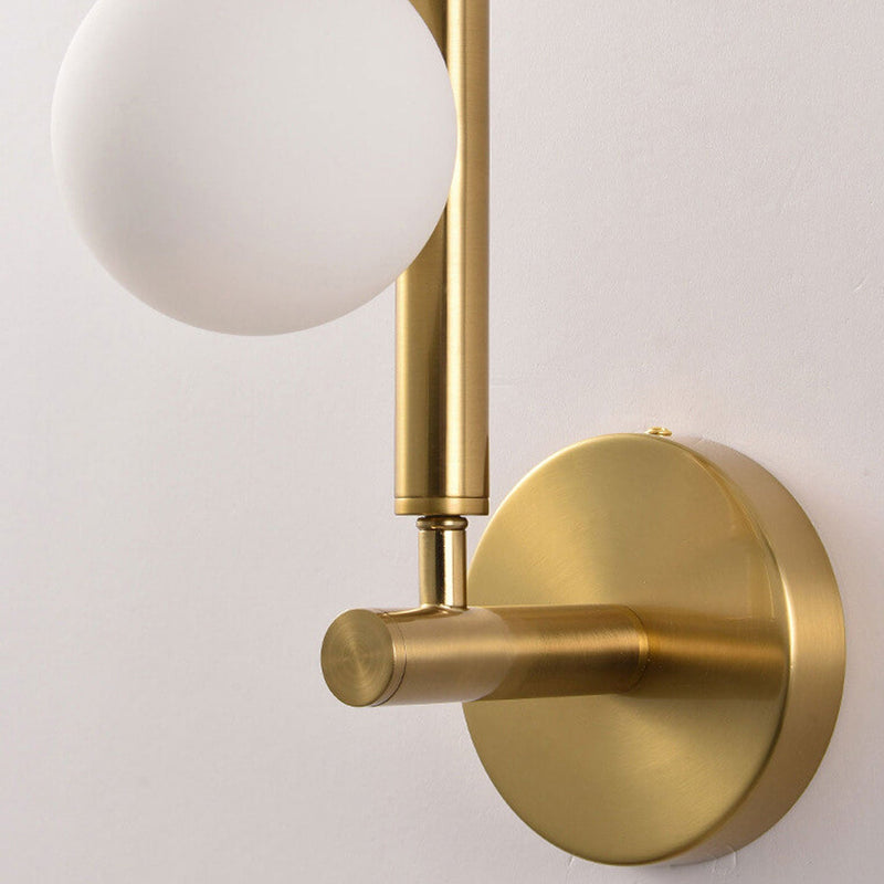 Light Luxury Creative Bead String Design 3-Light Wall Sconce Lamp