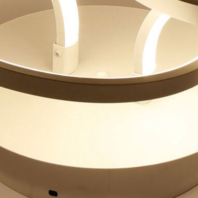 Moderne, minimalistische LED-Deckenleuchte aus Aluminium-Acryl-Linie