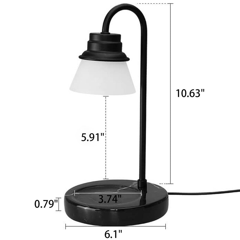 Moderne einfache Metall-Holz-1-Licht-Tischlampe aus schmelzendem Wachs 