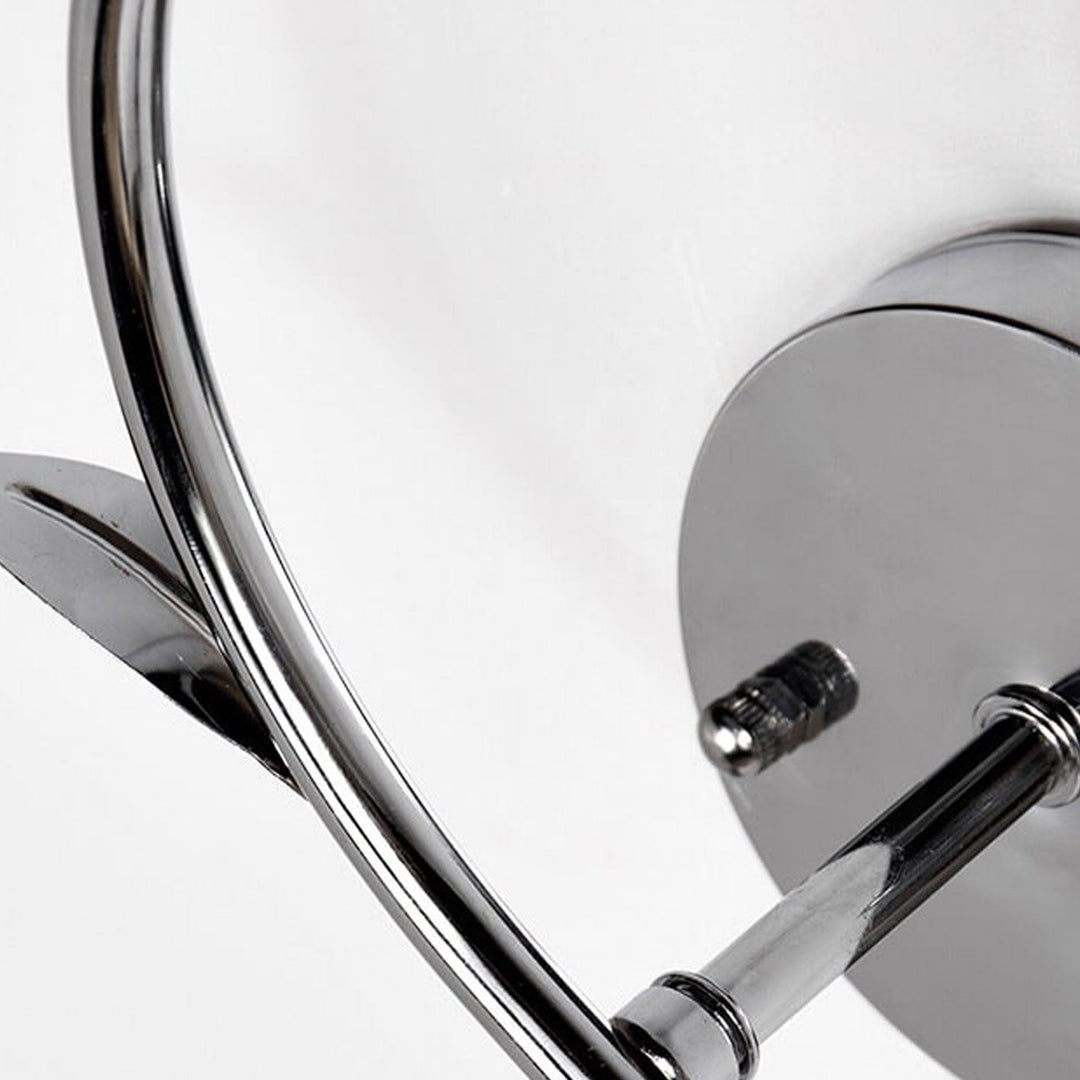 Lámpara de Aplique de Pared Romántica de Cristal Europeo Moderno de 1 Luz 