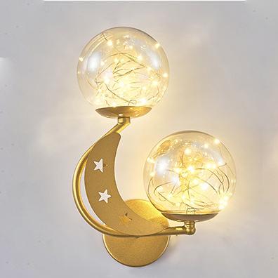 Moderne kreative Glas 2-Licht LED Wandleuchte 