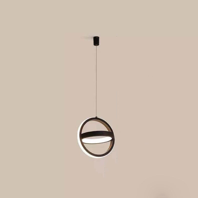 Lustre suspendu à LED géométrique créatif nordique 