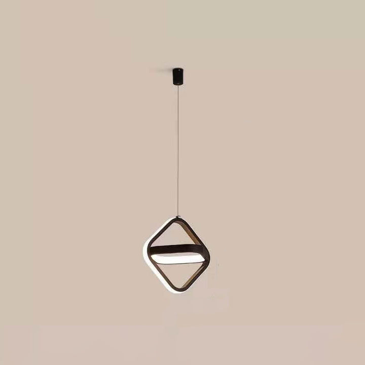 Lustre suspendu à LED géométrique créatif nordique 