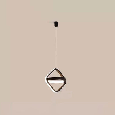 Nordic Creative Geometric Ring LED Pendant Light