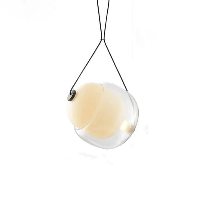 Nordic Macaron Glass Oval Candy 1-Licht-Pendelleuchte 