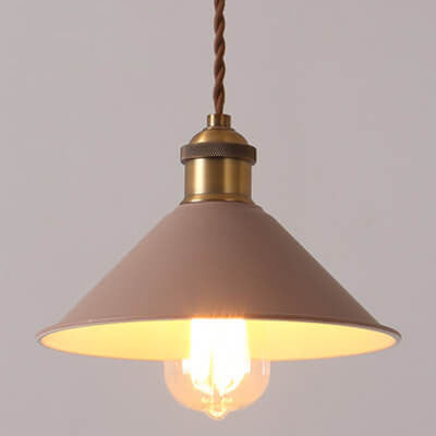 Nordischer Macaron-Glockenschirm Metall 1-Licht Pendelleuchte 