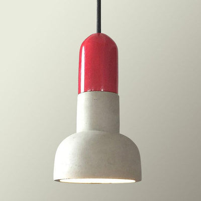 Retro Cement Torch Shaped 1-Light Pendant Light