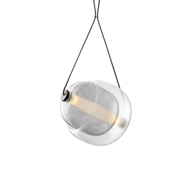 Nordic Macaron Glass Oval Candy 1-Light Pendant Light