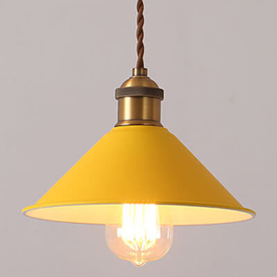 Nordischer Macaron-Glockenschirm Metall 1-Licht Pendelleuchte 
