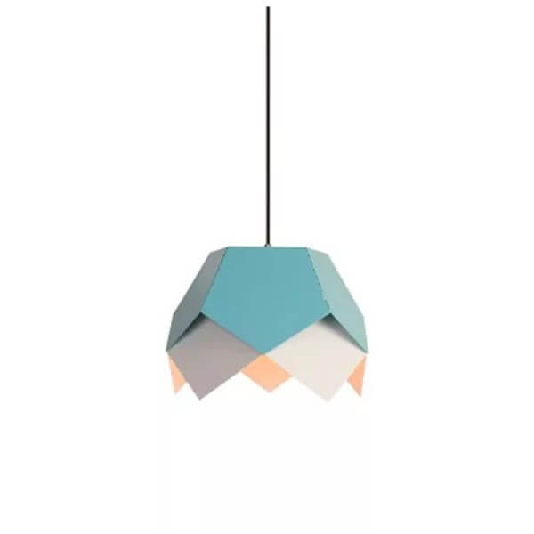 Modern Creative Colorful Geometric Lotus 1-Light Pendant Light