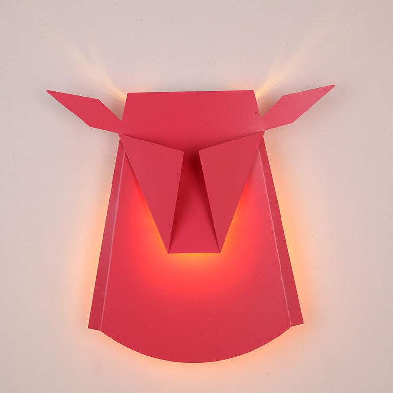 Nordic Creative Cow Shaped 1-Light LED Wall Sconce Lamp