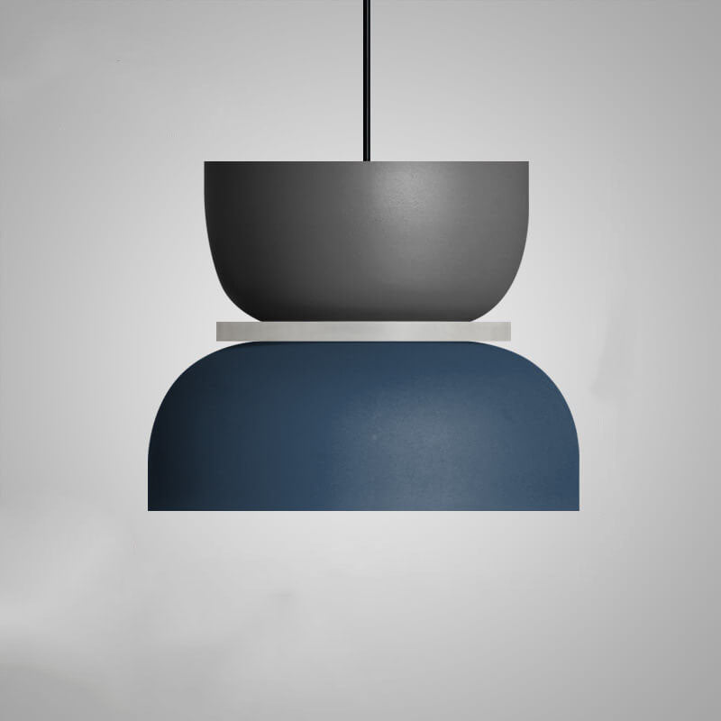 Luminaire suspendu à DEL à 1 lumière Macaron coloré nordique 