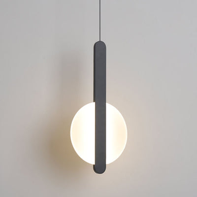 Modern Minimalist Metal Round Shape 1-Light LED Pendant Light