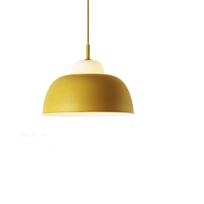 Nordic Creative Macaron Aluminum 1-Light Dome Pendant Light