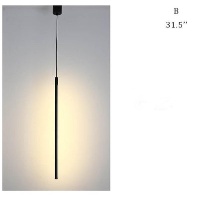 Minimalistische Linie 1-Licht verstellbare lange LED-Pendelleuchte 