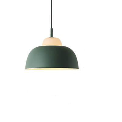 Nordic Creative Macaron Aluminum 1-Light Dome Pendant Light