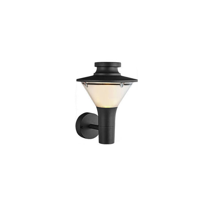 Modern Outdoor Waterproof Geometric Column 1-Light Patio Wall Sconce Lamp