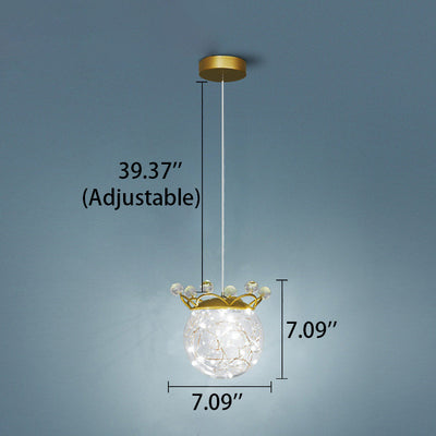 Creative Decorative Gypsophila 1-Light LED Pendant Light