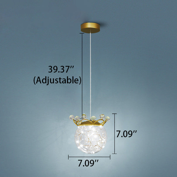 Creative Decorative Gypsophila 1-Light LED Pendant Light