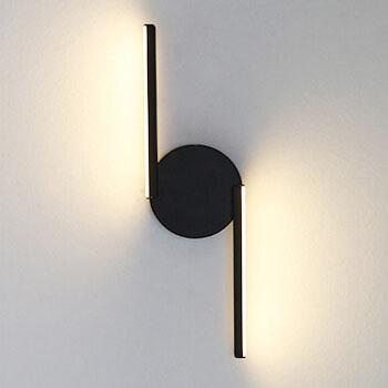 Moderne minimalistische Kurvenlinie Aluminium 1-Licht LED Wandleuchte 