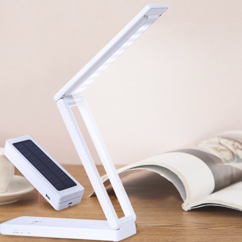 Lampe de table moderne à LED pliable et rechargeable par USB à énergie solaire pour le soin des yeux 