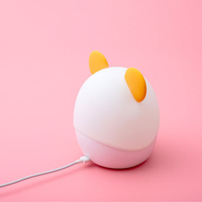 Zeitgenössische kreative Cartoon-Maus-PC-ABS-Silikon-USB-wiederaufladbare weiche Licht-LED-Nachtlicht-Tischlampe für Schlafzimmer 
