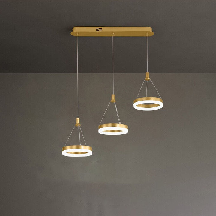 Moderno Lujo Ligero Creativo Redondo Cabeza Cuadrada Hierro LED Isla Luz Candelabro 