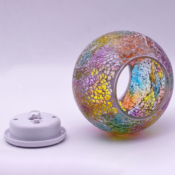 Lumière de jardin extérieure à LED solaire en verre teinté créatif moderne 