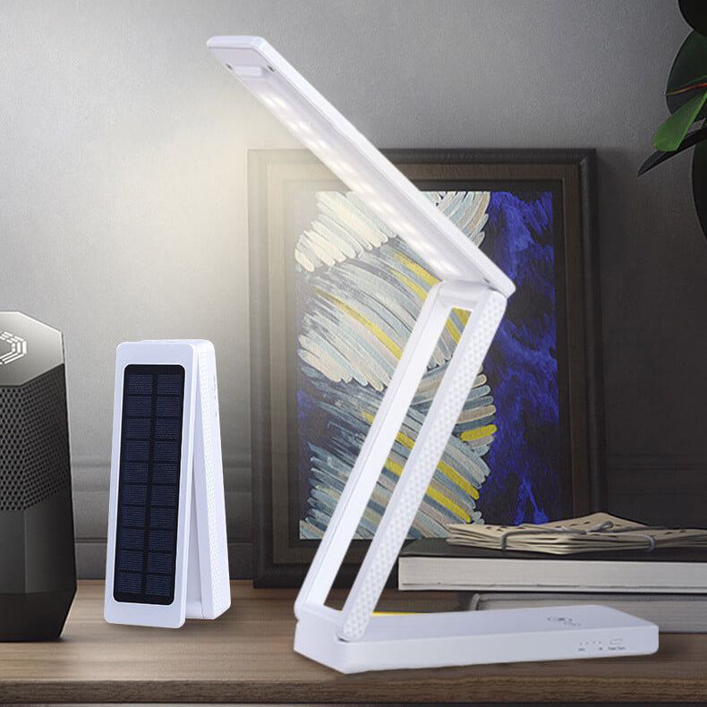 Lampe de table moderne à LED pliable et rechargeable par USB à énergie solaire pour le soin des yeux 