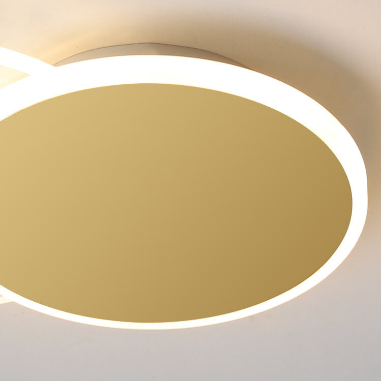 إضاءة LED مثبتة على السقف من الأكريليك والحديد بتصميم هندسي عصري وفاخر 