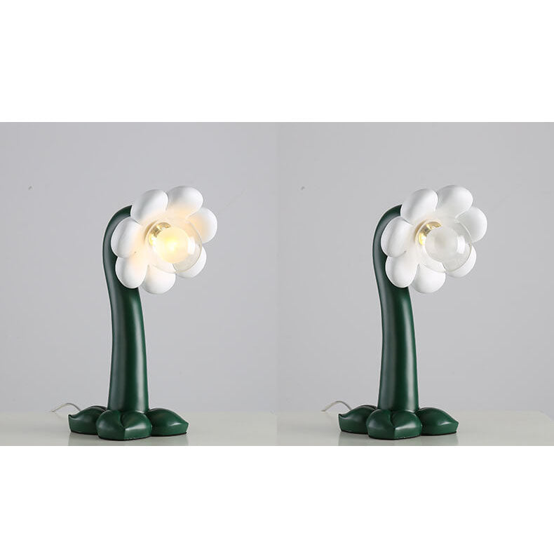 Nordic Creative Flower Resin 1-Light Decorative Table Lamp