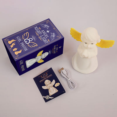 Creative Angel Silicone LED Color Changing Kids Night Light Table Lamp