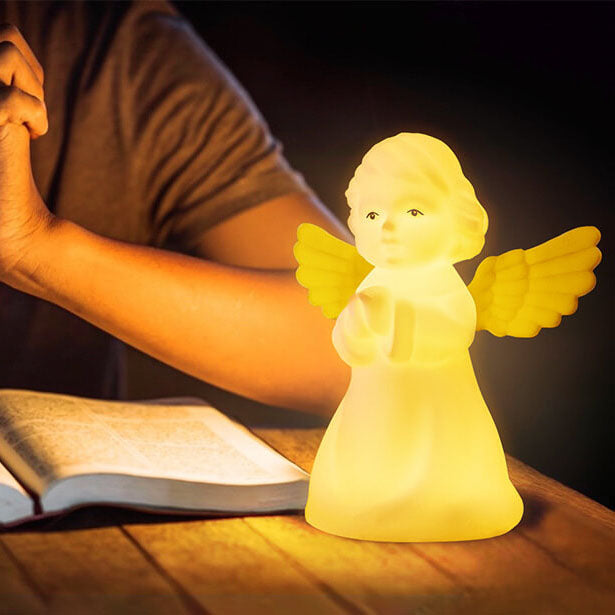 Creative Angel Silicone LED Color Changing Kids Night Light Table Lamp