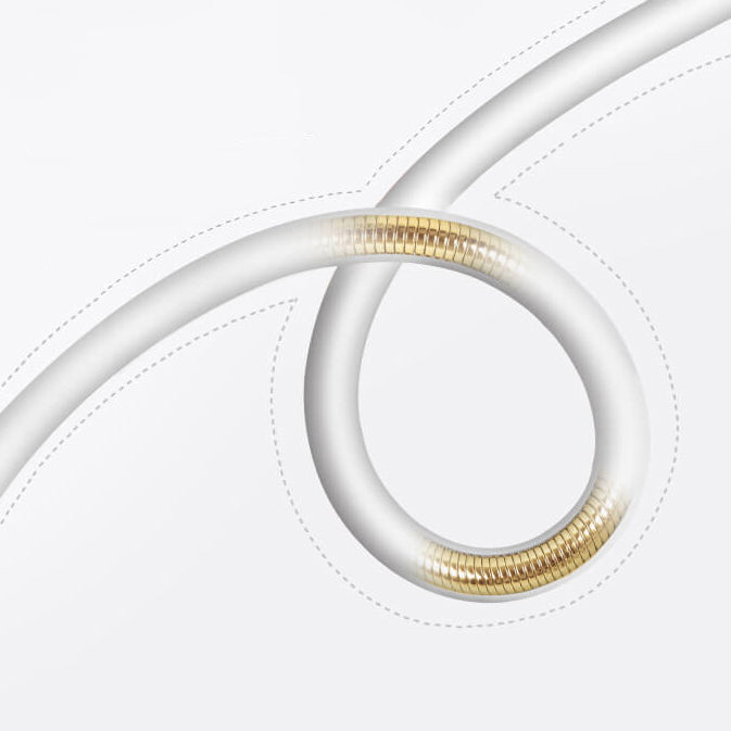 Lampe de table LED de protection des yeux en plastique blanc pur moderne 