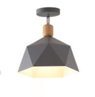 Modern Minimalist Macron Semi-Flush Mount Light