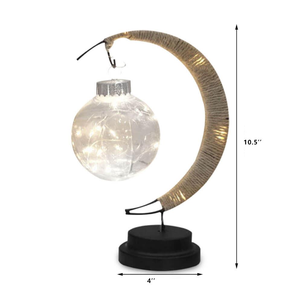 Wunschball Mond LED Nachtlicht Dekoration Tischlampe 