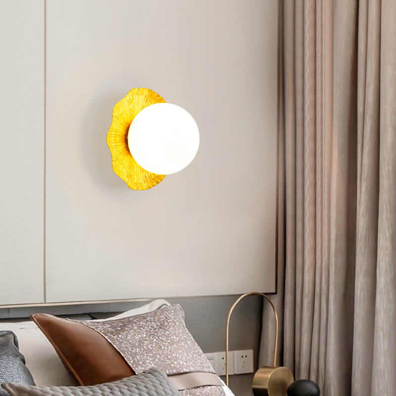 Nordic Light Luxuriöse, minimalistische, 1-flammige Wandleuchte mit rundem Kopf 
