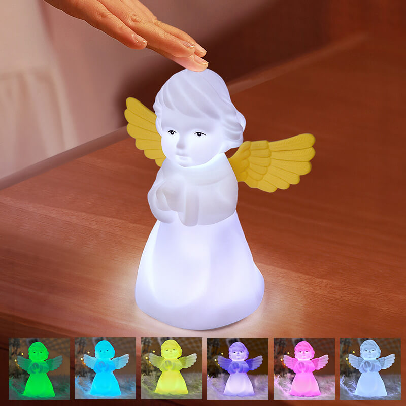 Creative Angel Silicone LED Color Changing Kids Night Light Table Lamp