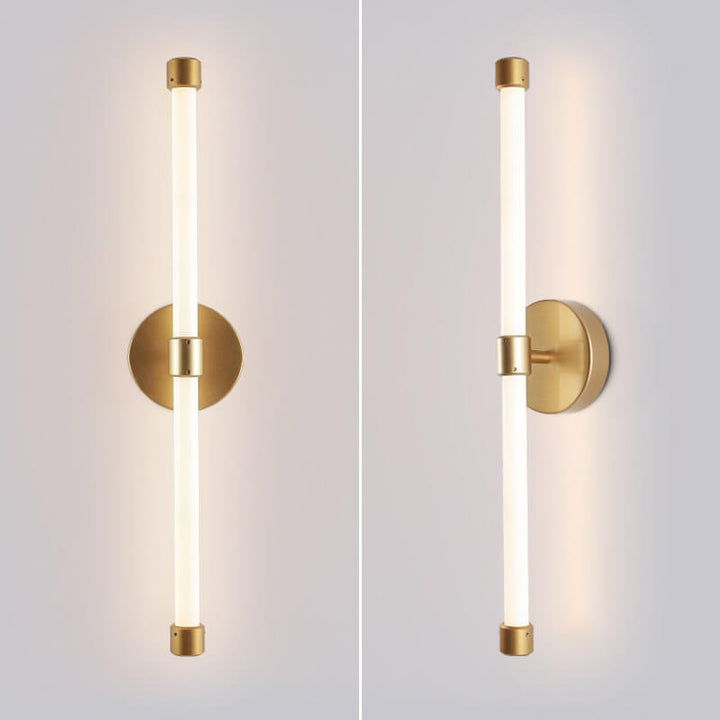 Modern Minimalist Tube Acrylic 1-Light LED Wall Sconce Lamp