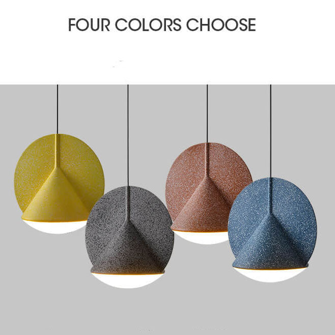 Modern Resin Colorful Round Shape 1-Light LED Pendant Light