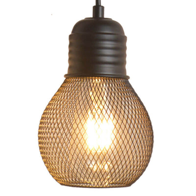 Vintage Loft Mesh Shade Birnenform 1-Licht-Wandleuchte 